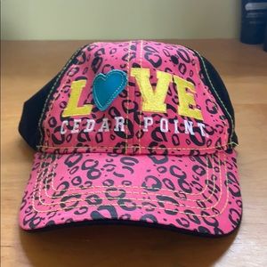 souvenir hat from cedar point, new